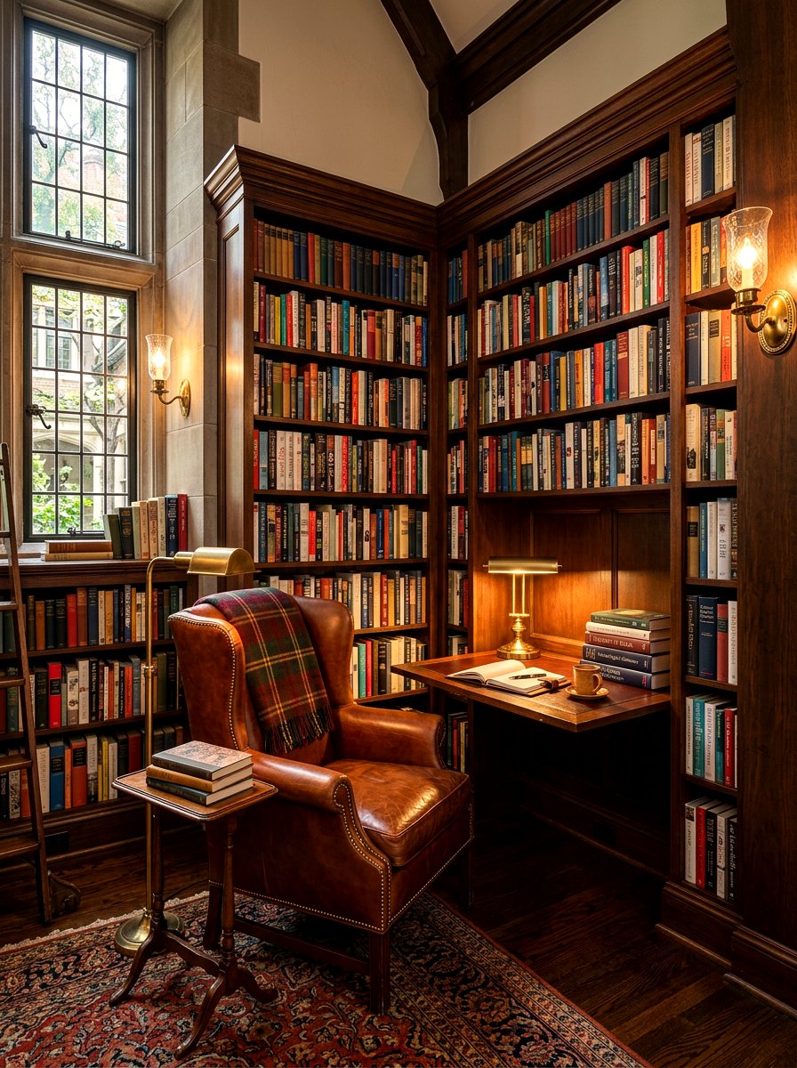 Library corner nook - 30 journaling corner ideas