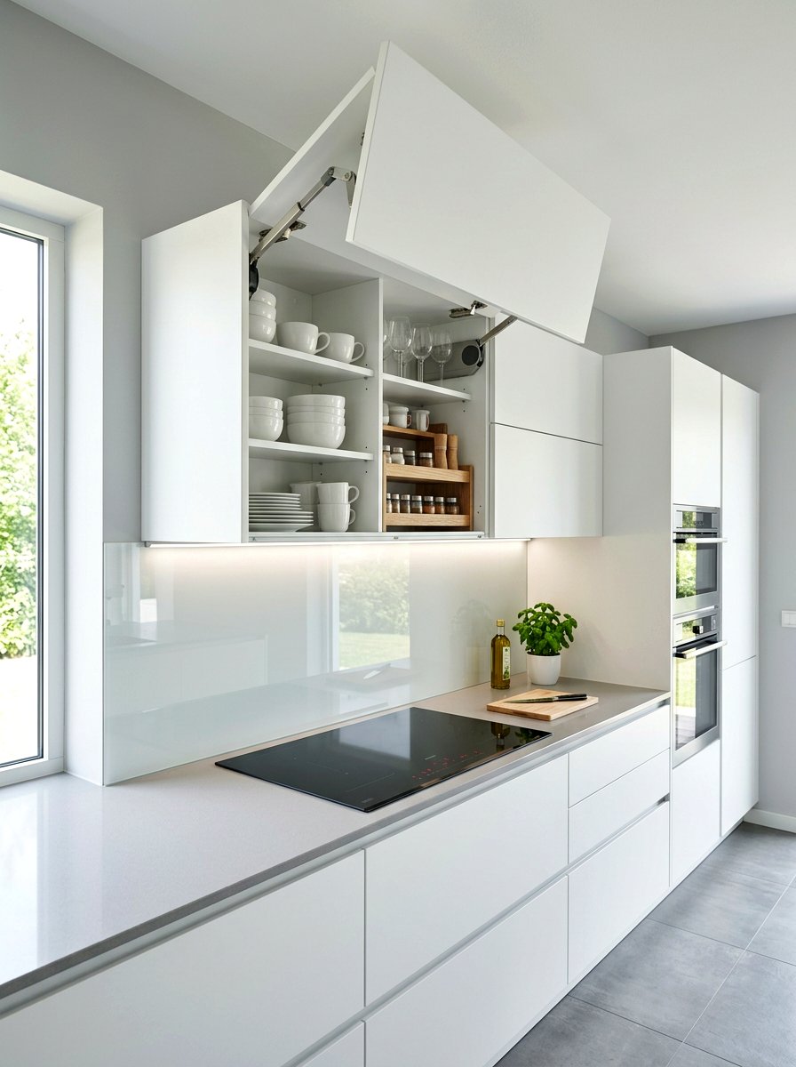 Lift Up Cabinet Door - 30 hidden toaster garage ideas