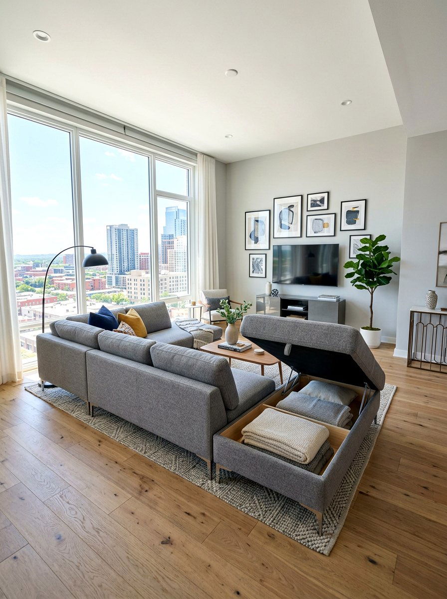 Lift Up Sofa - 30 hidden storage furniture ideas