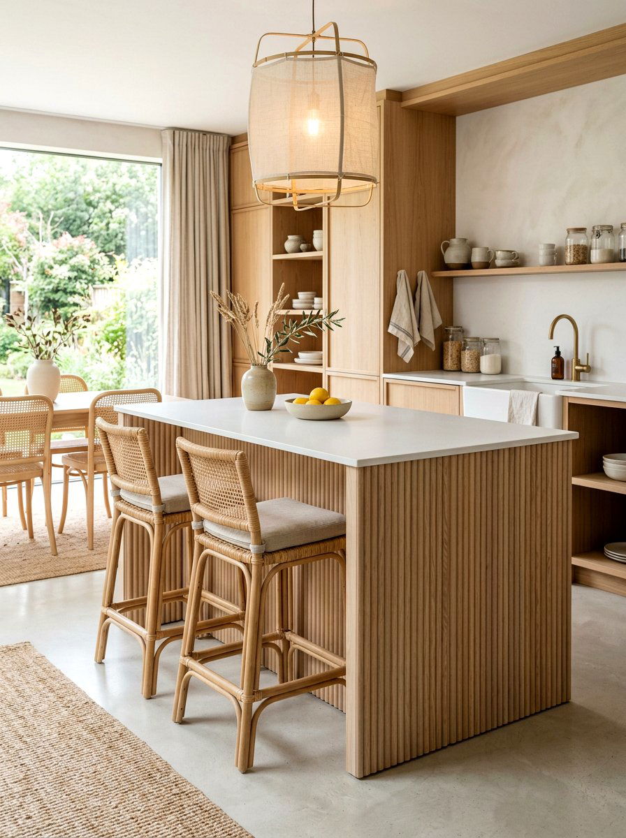 30 Reeded Wood Kitchen Island Ideas for a Modern Upgrade