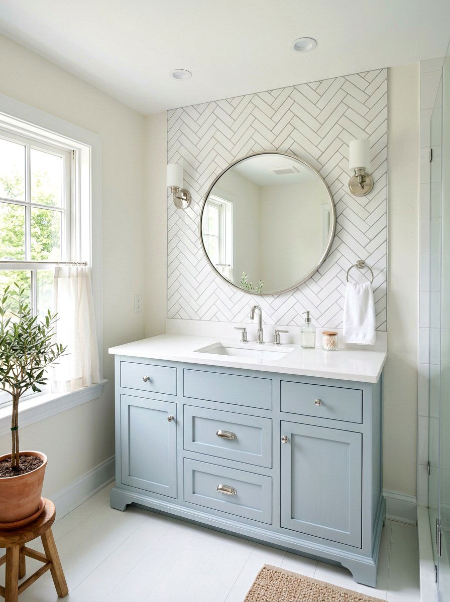 Light Blue Bathroom Vanity - 30 blue bathroom ideas