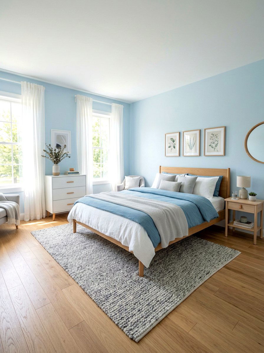 Light Blue Bedroom - 30 blue bedroom ideas