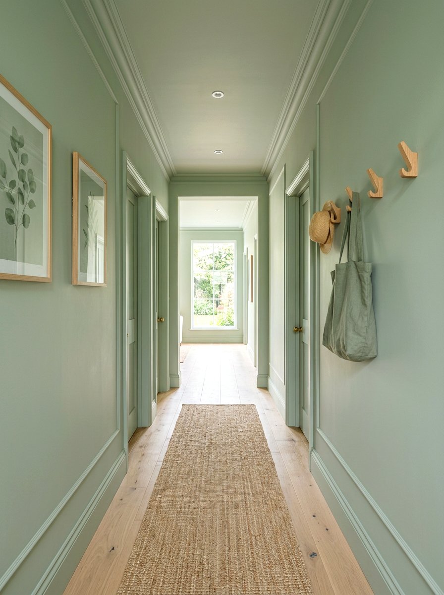 Light Color Drenching - 30 spring hallway refresh ideas
