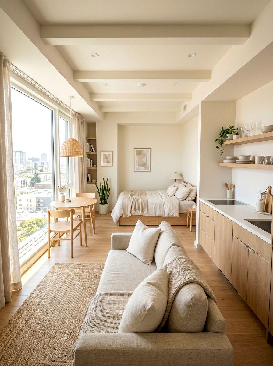 Light Color Palette - 30 micro apartment decor ideas
