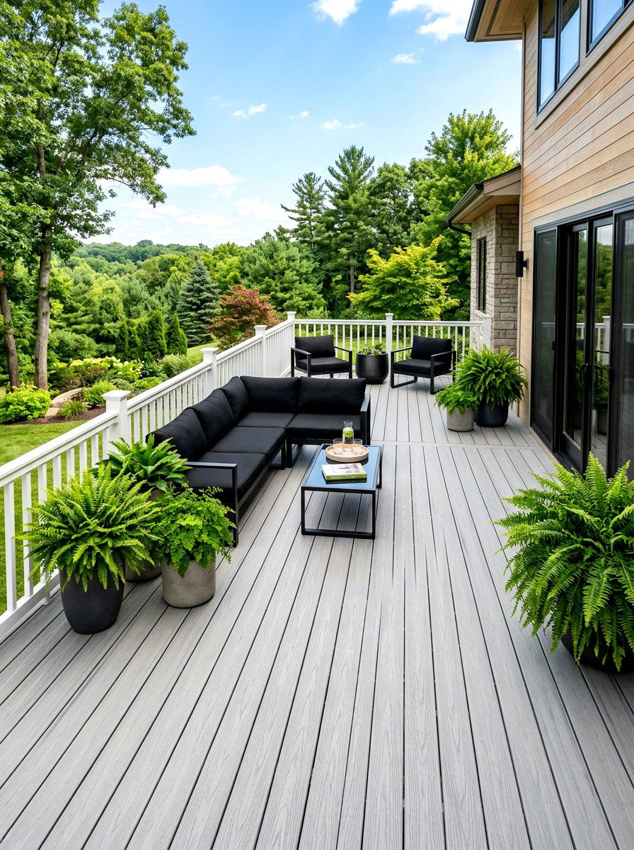 Light Gray Composite Decking - 30 composite deck color ideas