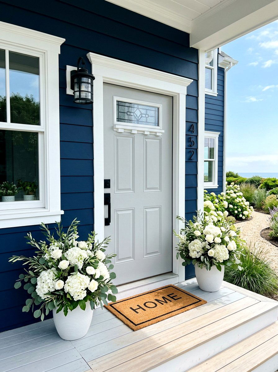 Light Gray Front Door - 30 front door paint color ideas
