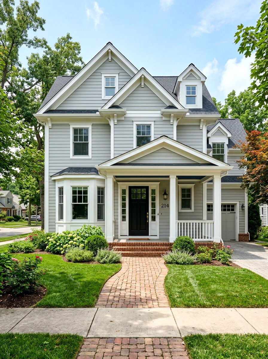 Light Gray Hardie Plank - 30 horizontal siding exterior ideas