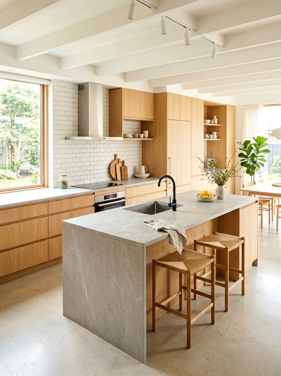 Light Gray Soapstone Island - 30 soapstone kitchen ideas
