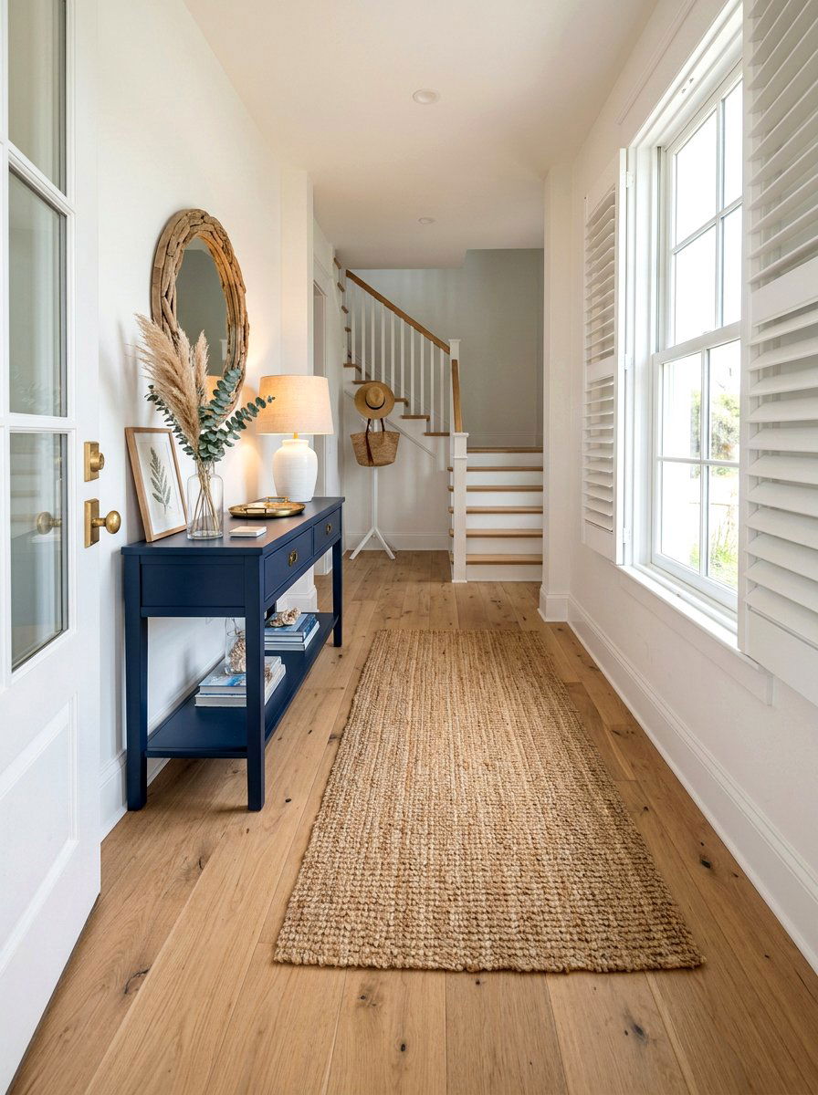 Light Oak Wood Floor - 30 Hamptons entryway ideas