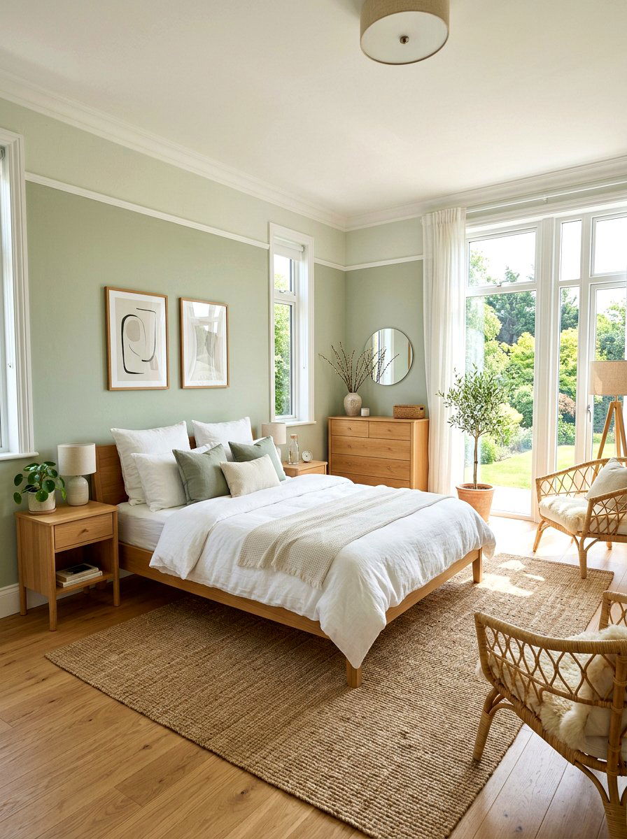 Light Sage Green Walls - 30 sage green bedroom ideas