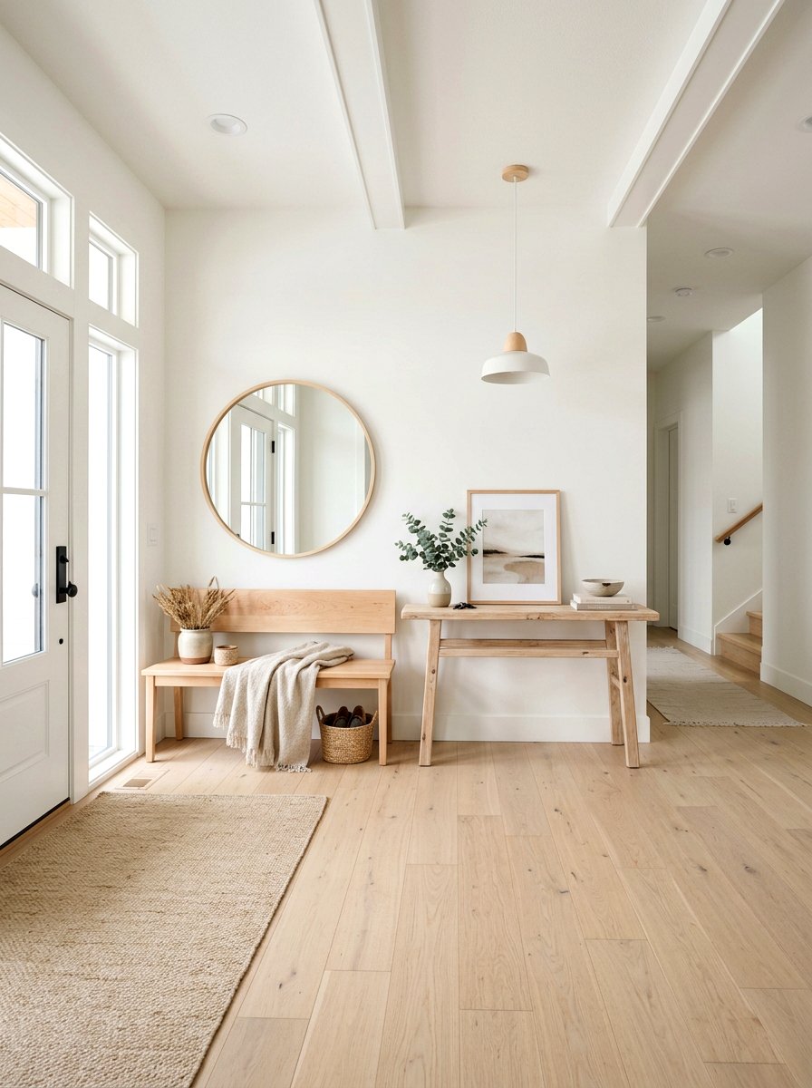 Light Wood Entryway - 30 coastal entryway ideas
