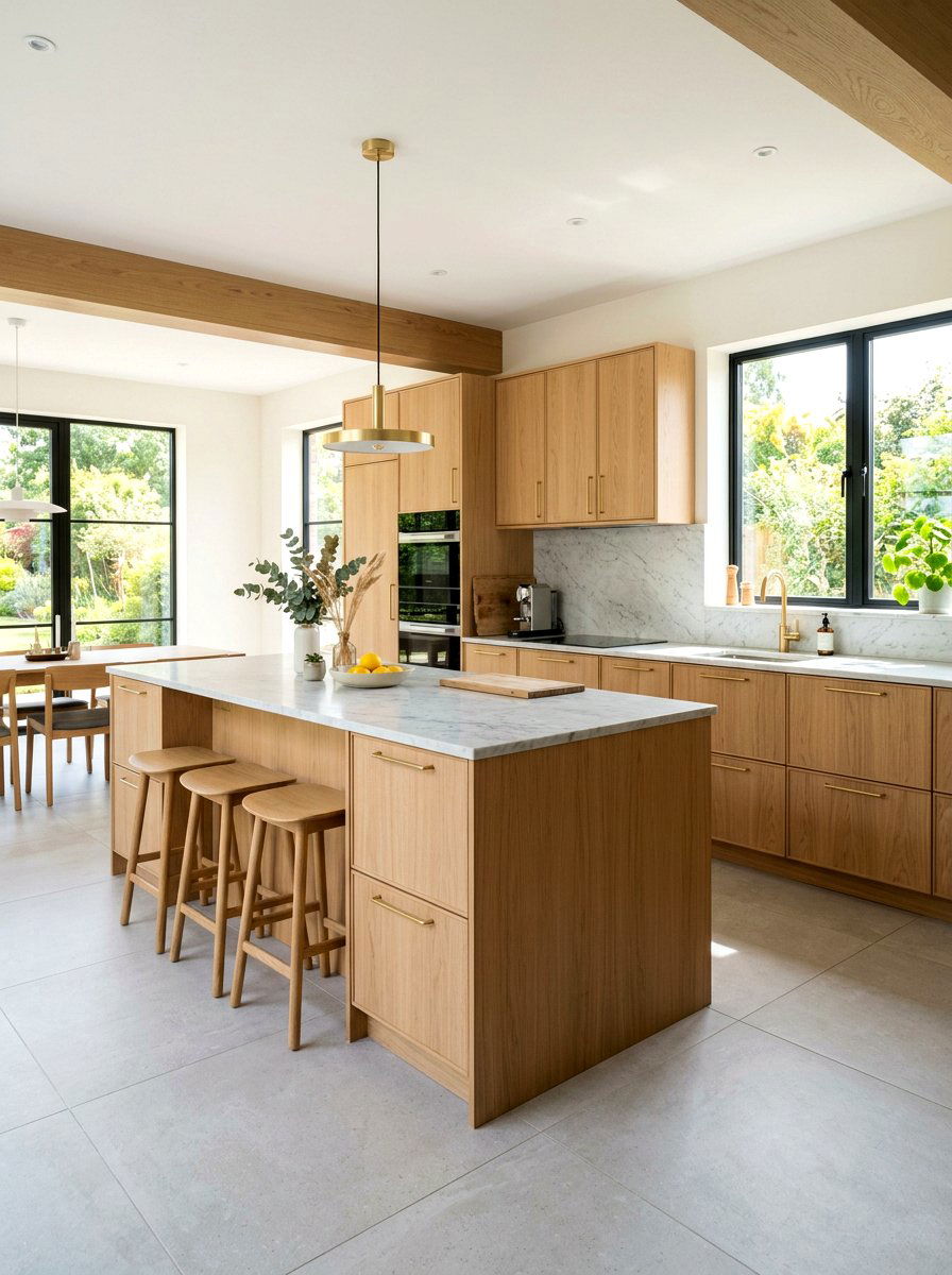 Light Wood Kitchen Brass Handles - 30 brass kitchen hardware ideas