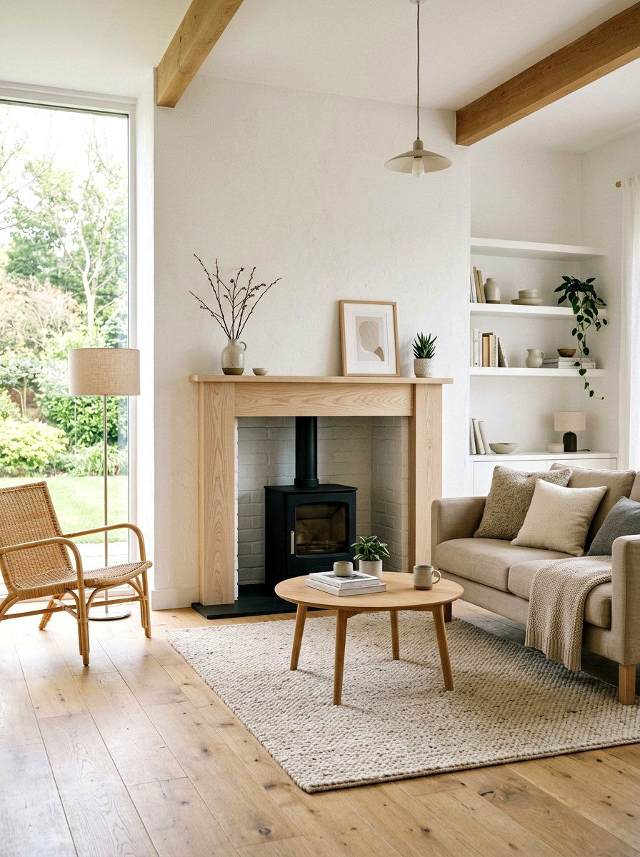 Light Wood Mantel - 30 wood mantel beam ideas