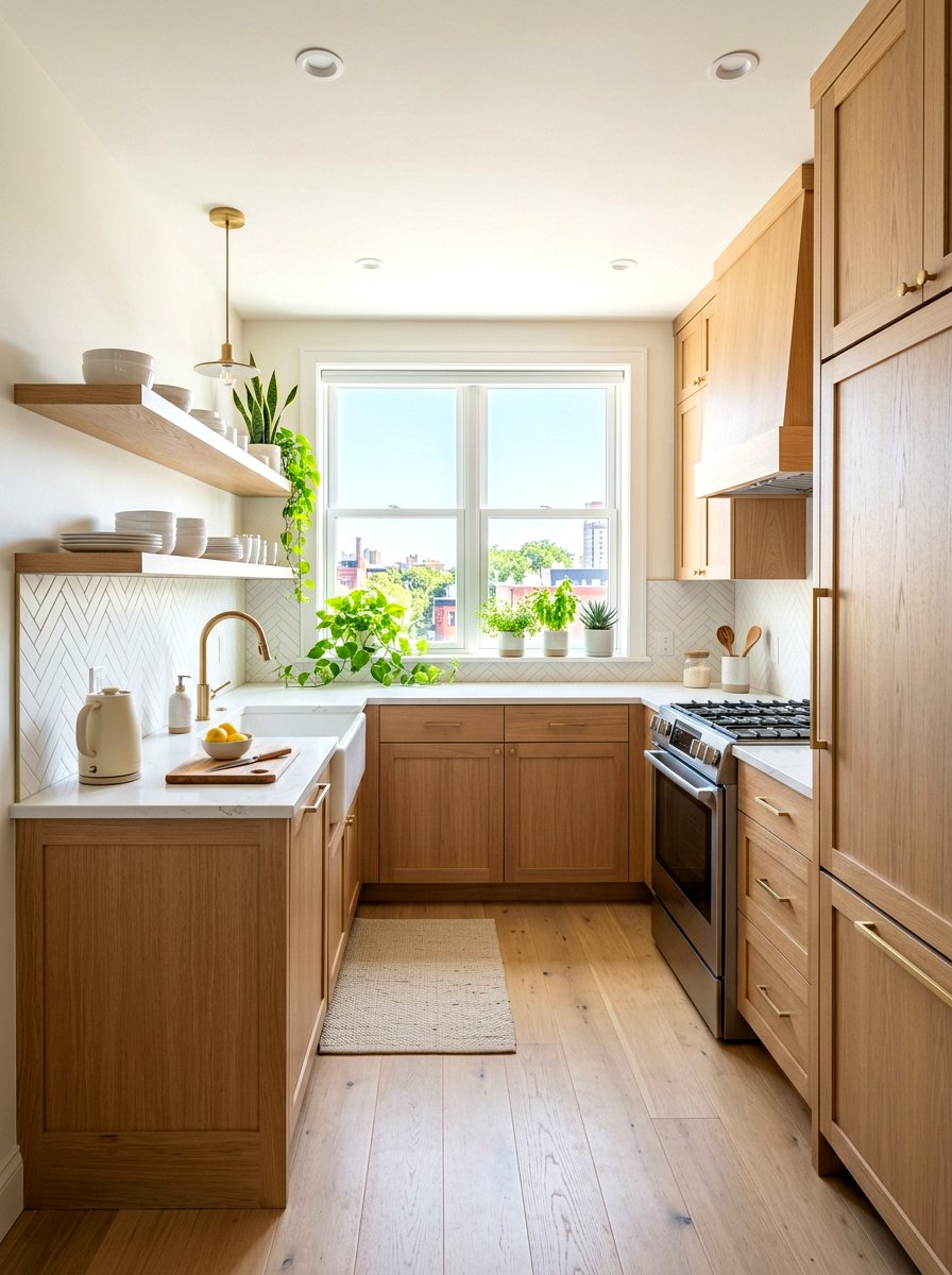 Light oak kitchen cabinets - 30 oak kitchen cabinet ideas