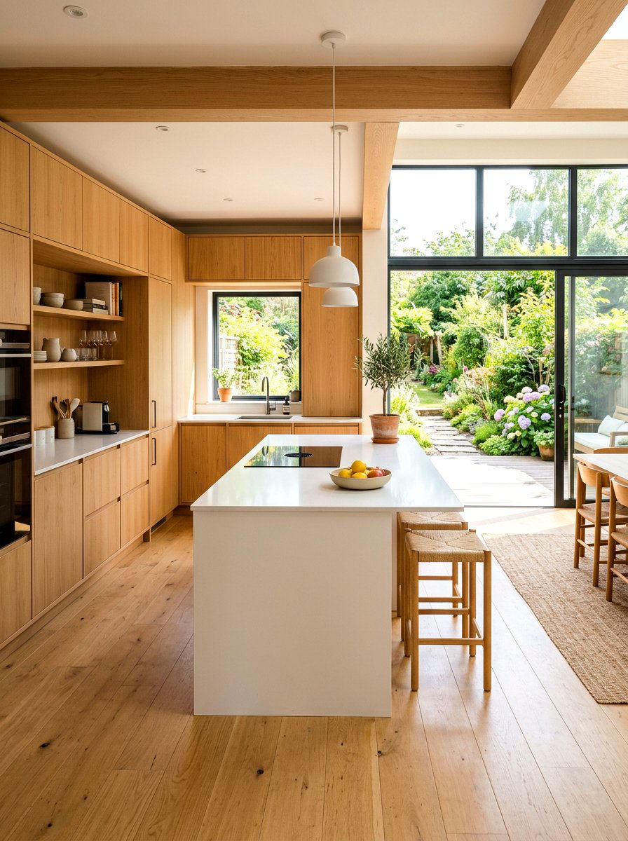 Light oak kitchen - 30 Japandi kitchen ideas