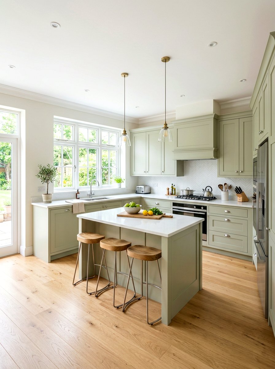 Light olive green kitchen - 30 olive green kitchen ideas