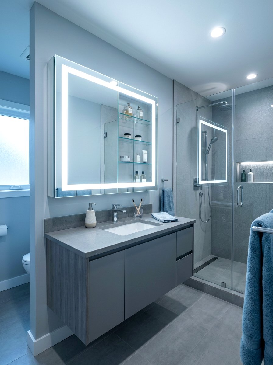 Lighted medicine cabinet - 30 medicine cabinet ideas