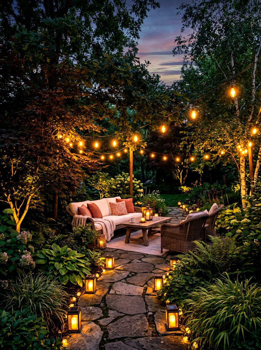 Lighting garden retreat - 30 weekend garden retreat ideas