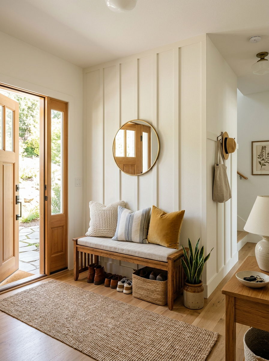 Lightweight Wood Board And Batten - 30 removable wall molding ideas