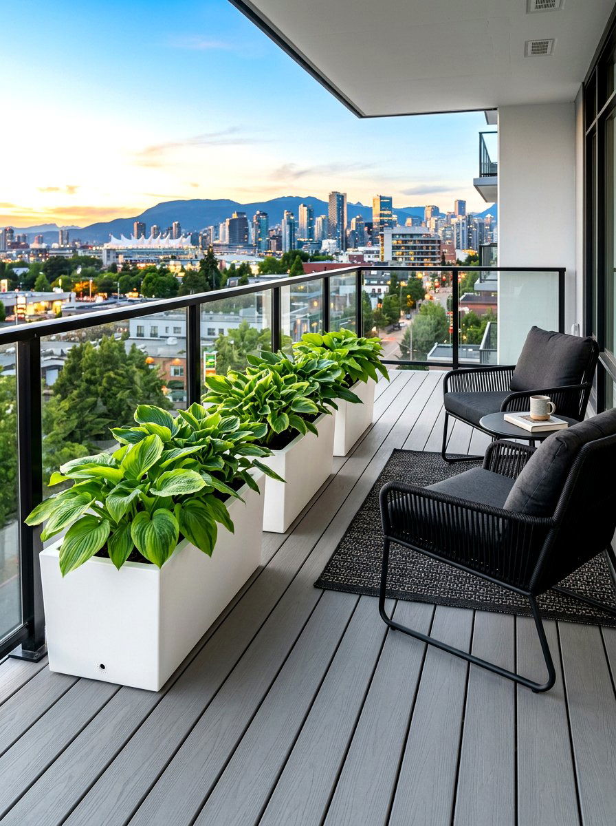 Lightweight planter boxes for balconies - 30 balcony privacy planter wall ideas