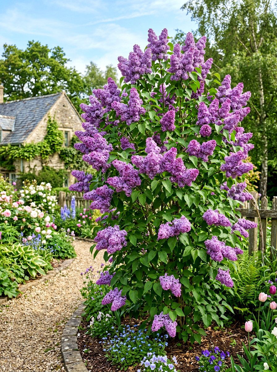 Lilac Shrub - 30 edible flower garden ideas