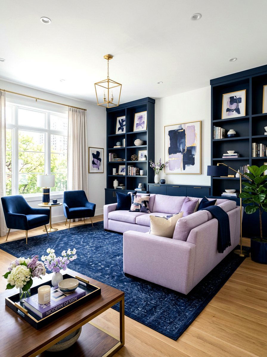 30 Lilac Living Room Ideas to Create a Soft, Modern Mood
