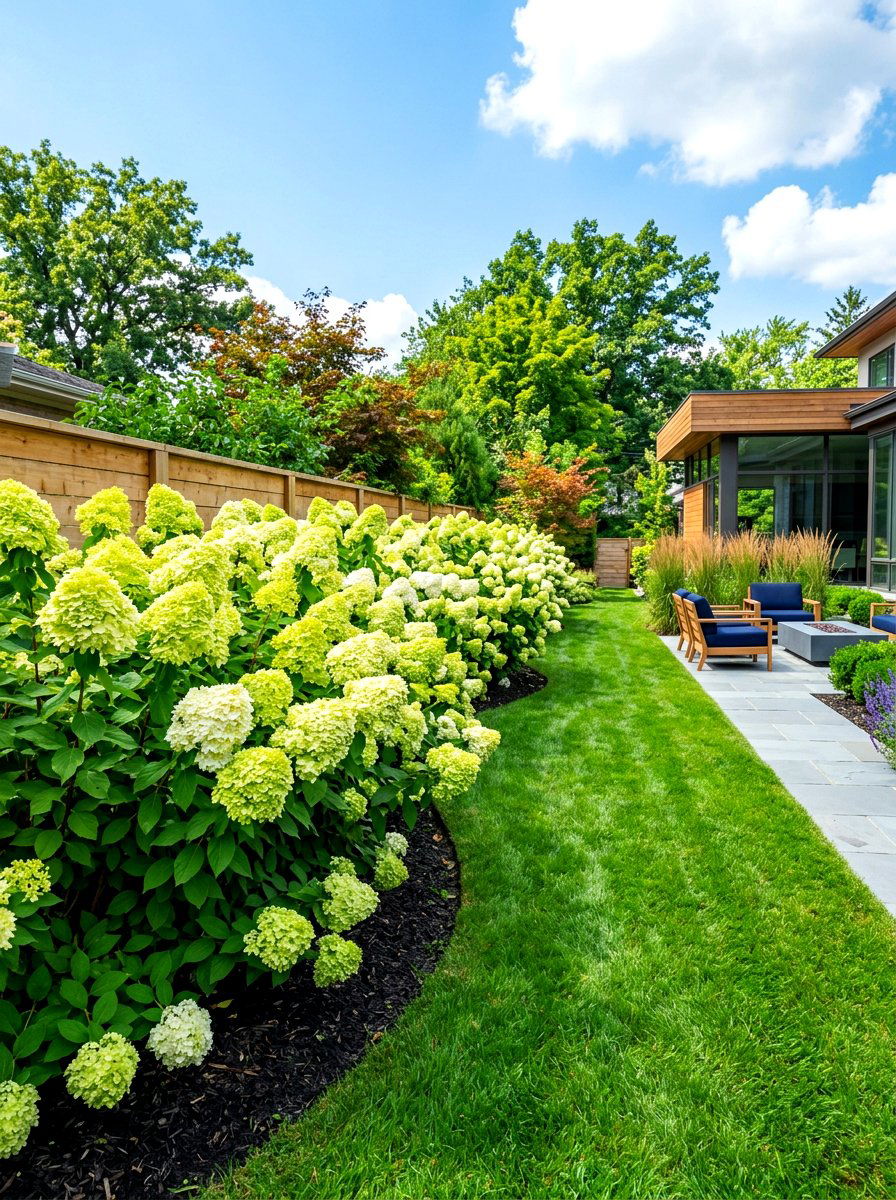 Limelight Hydrangea Backyard - 30 hydrangea garden border ideas