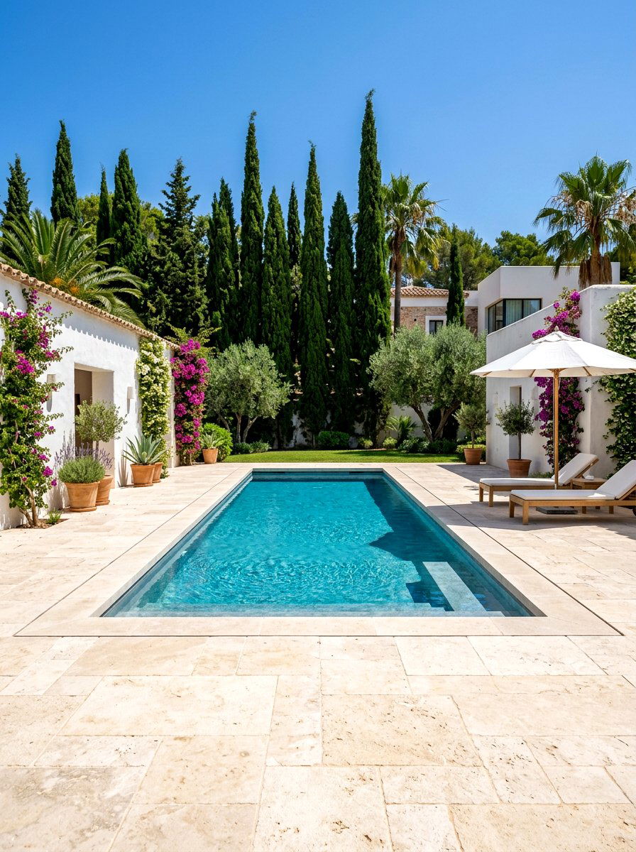 Limestone Courtyard Flooring - 30 Spanish courtyard exterior ideas