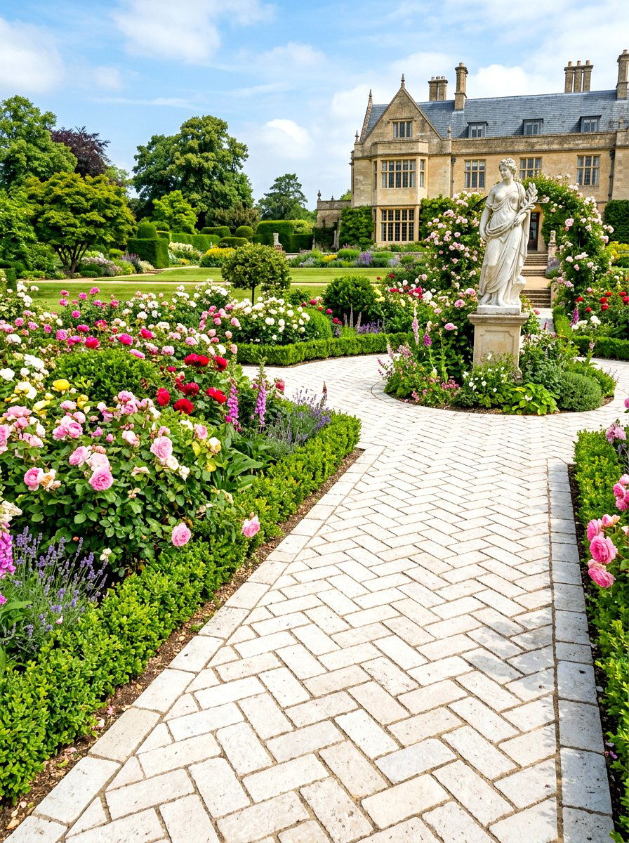 Limestone Garden Path - 30 stepping stone ideas