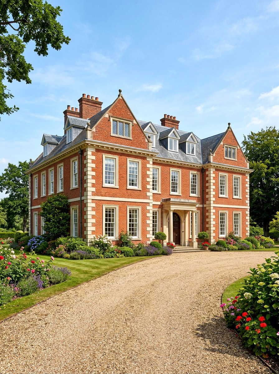 Limestone Quoins Red Brick House - 30 brick and limestone exterior ideas