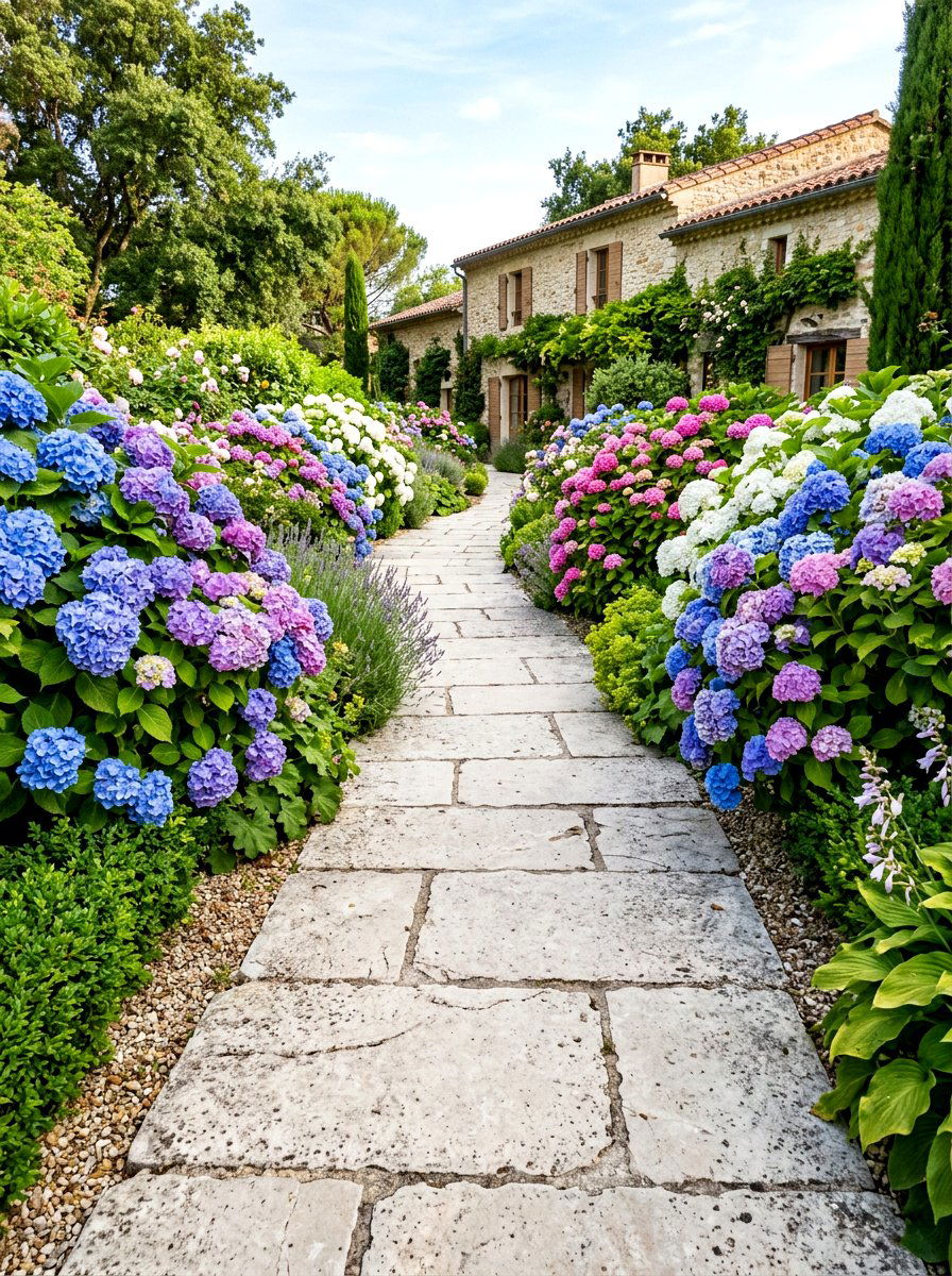 Limestone Walkway - 30 stepping stone walkway ideas