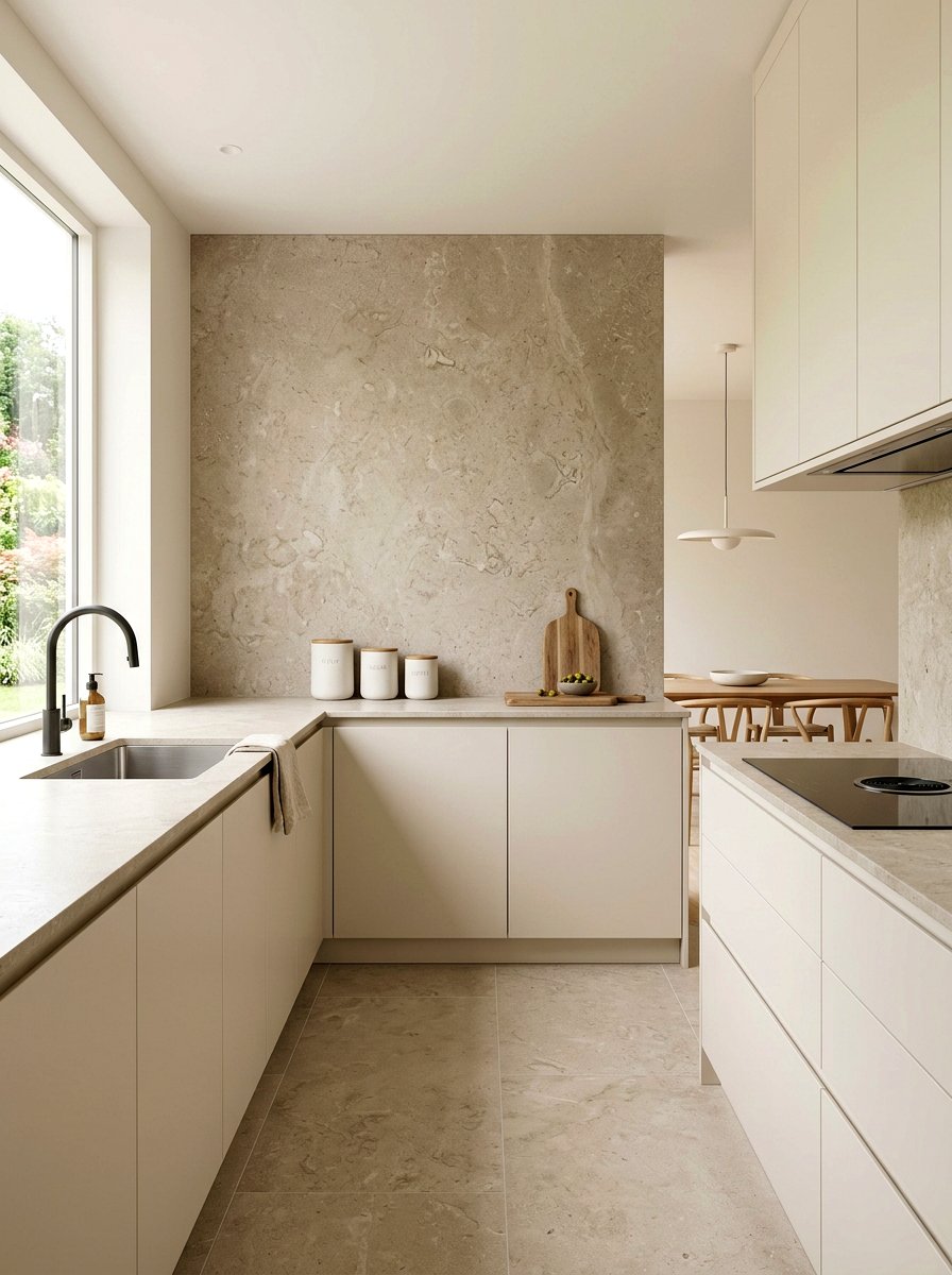 Limestone slab backsplash - 30 slab stone backsplash ideas