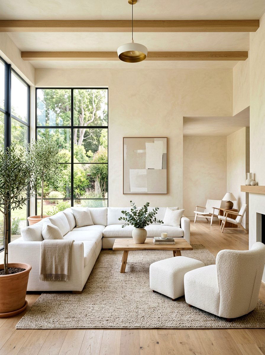 Limewash paint texture - 30 Mediterranean summer decor ideas