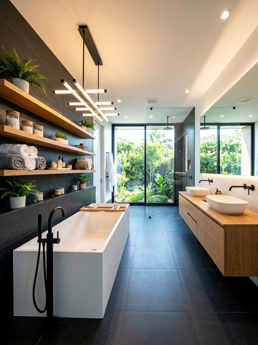 Linear Chandelier Over Bathtub - 30 chandelier over bathtub ideas