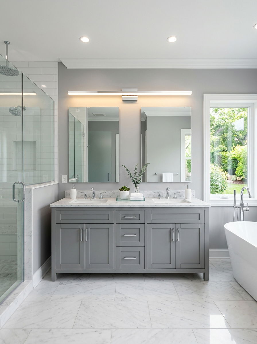 Linear LED Vanity Bar - 30 vanity mirror lighting ideas