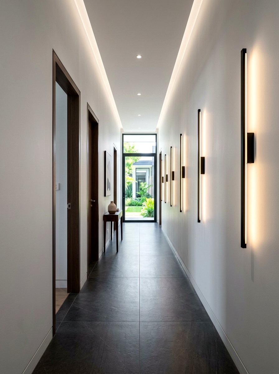 Linear Wall Sconce - 30 hallway lighting ideas