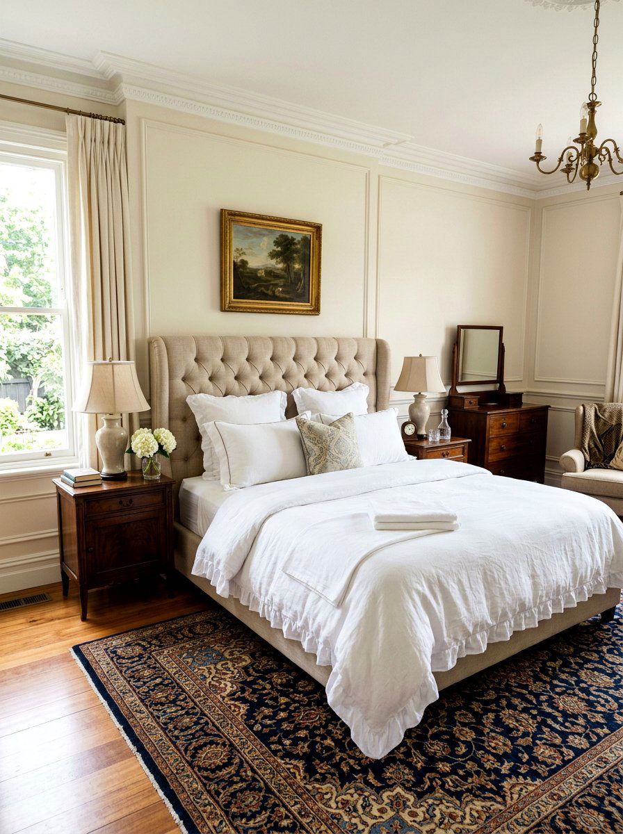 Linen Bedding - 30 renter friendly old money decor ideas