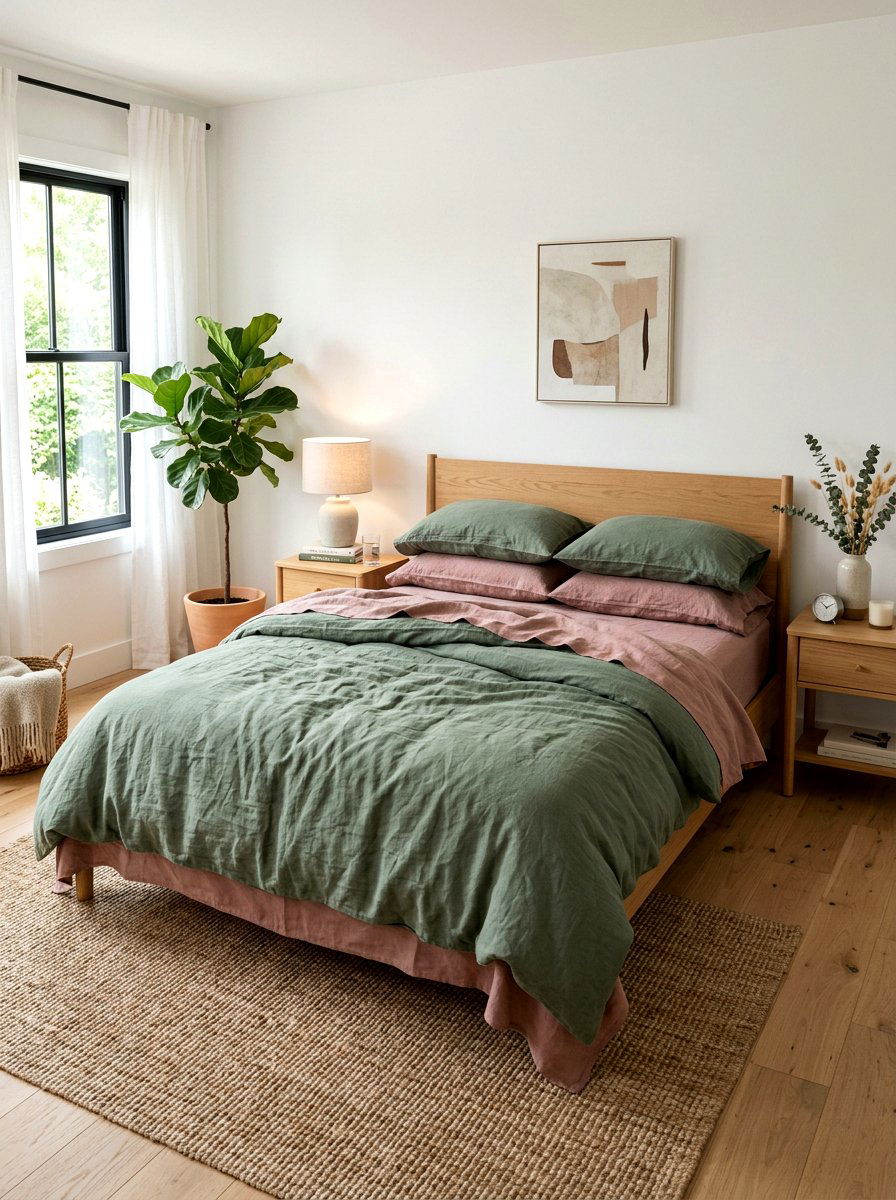 Linen Bedding - 30 summer house decor ideas viral