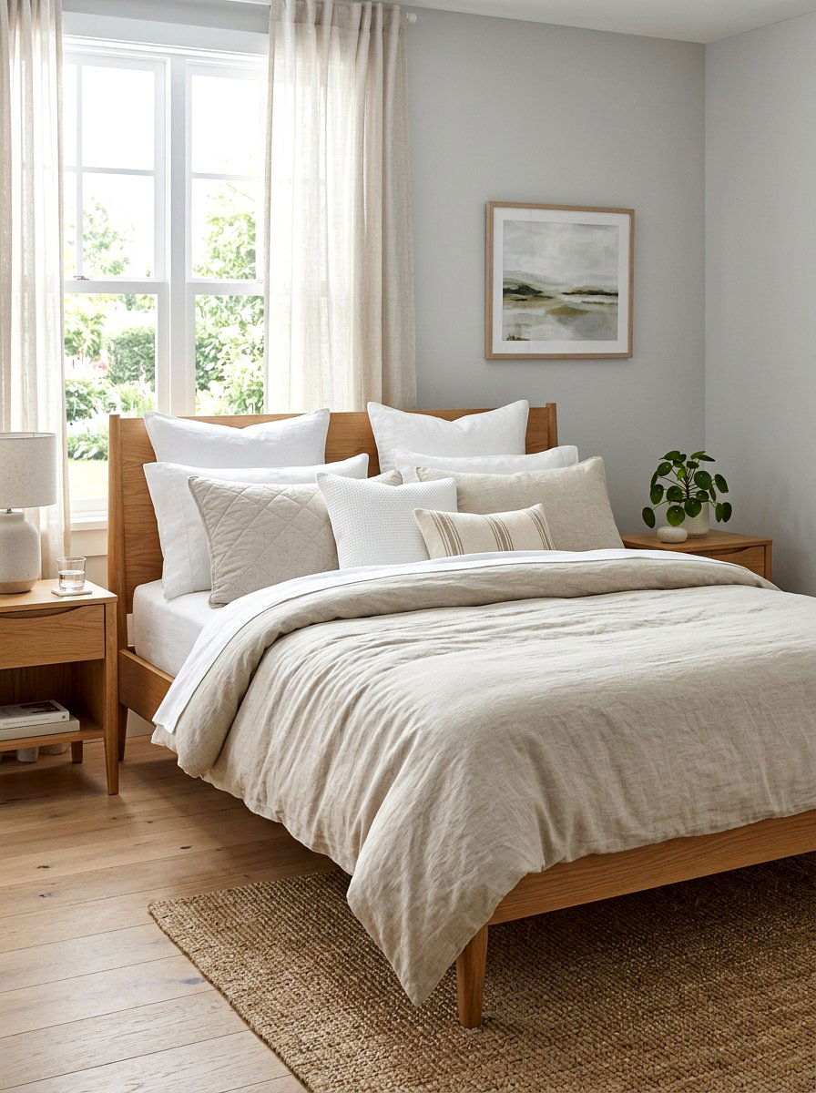 Linen Bedding Set - 30 linen decor ideas