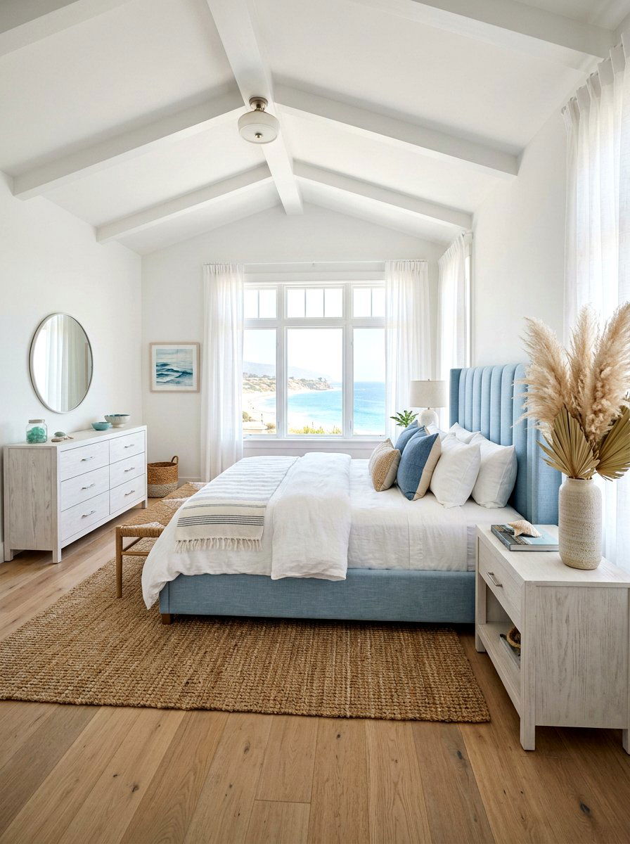 Linen Channel Tufted Bed - 30 channel tufted bed ideas