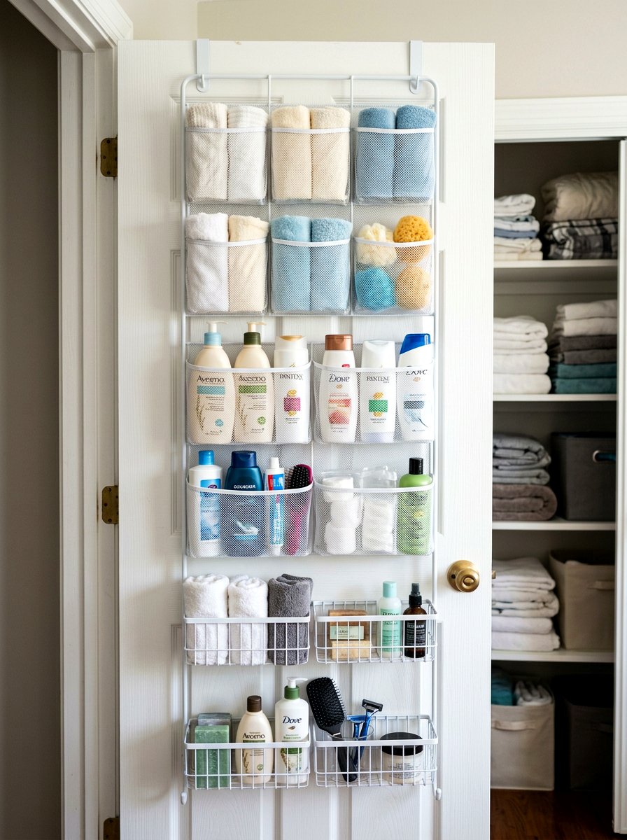 Linen Closet Door Organizer - 30 linen closet ideas