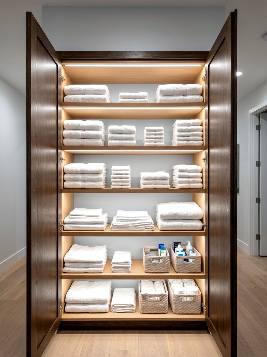 Linen Closet Lighting - 30 linen closet ideas
