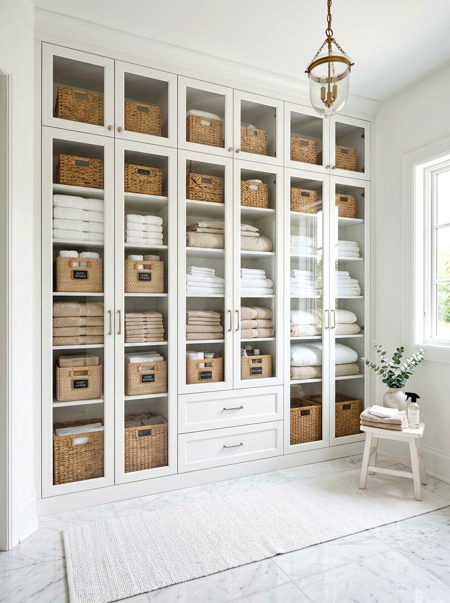 Linen Closet Storage - 30 timeless bathroom ideas