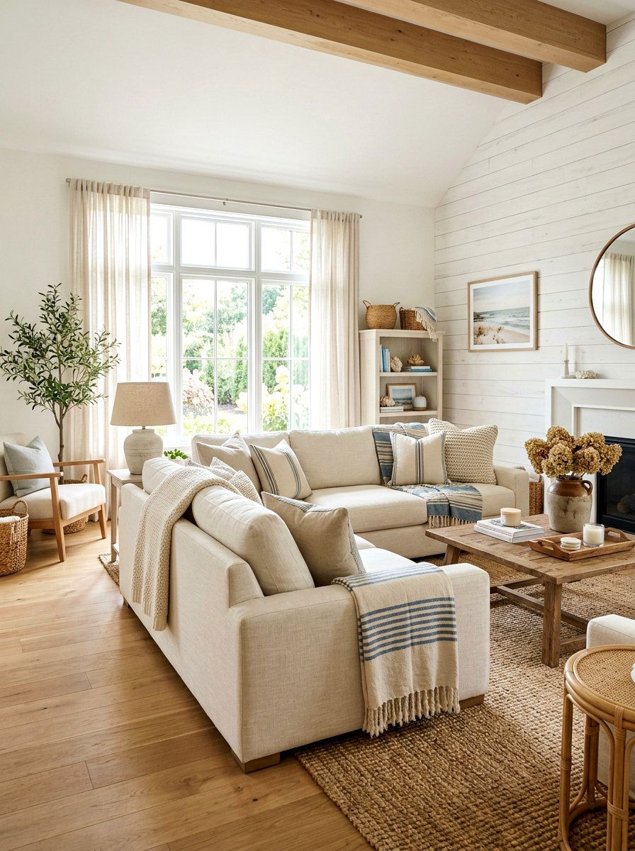 Linen Cream Sofa Living Room - 30 cream sofa living room ideas