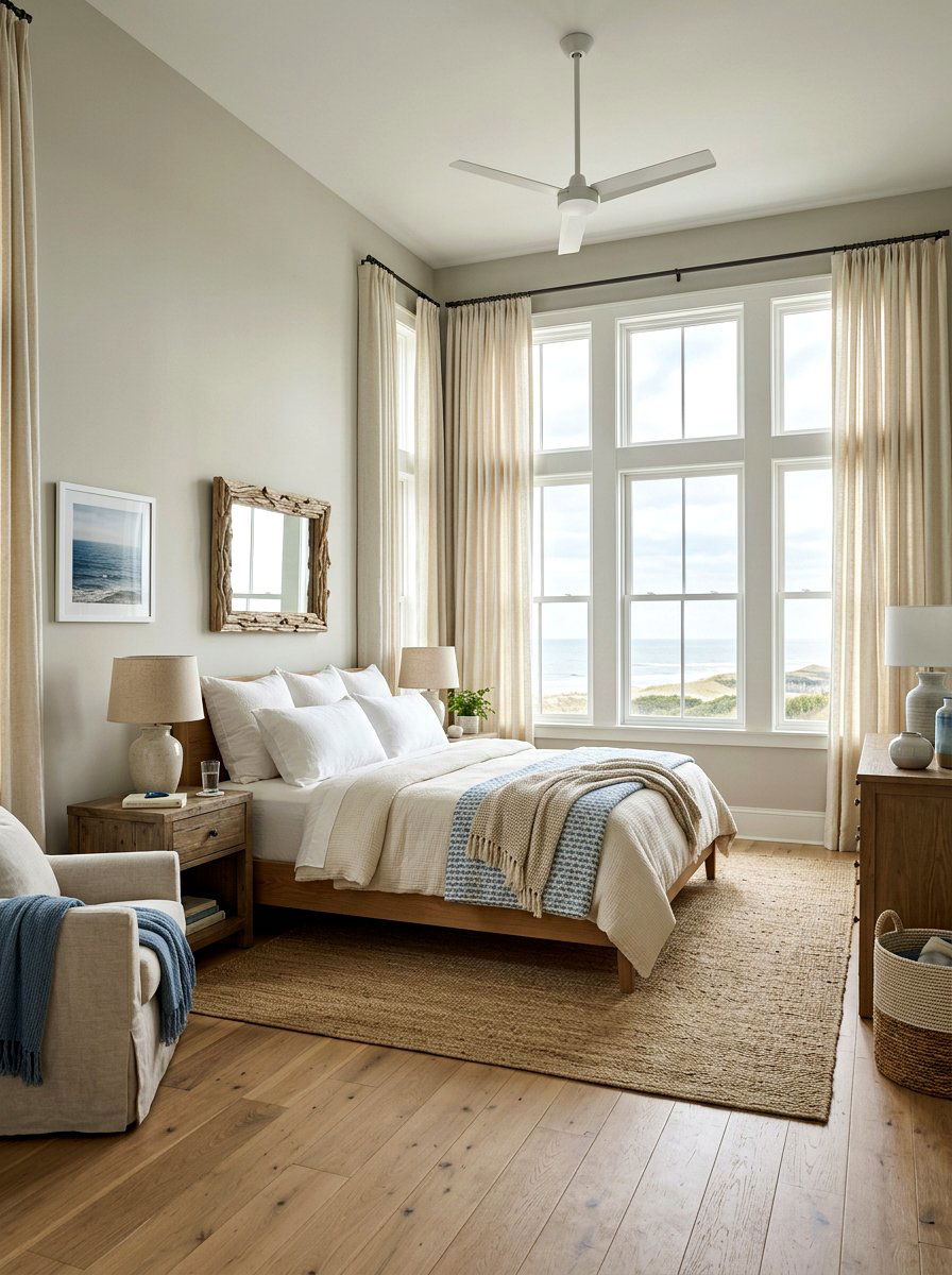 Linen Curtains - 30 Nancy Meyers bedroom ideas