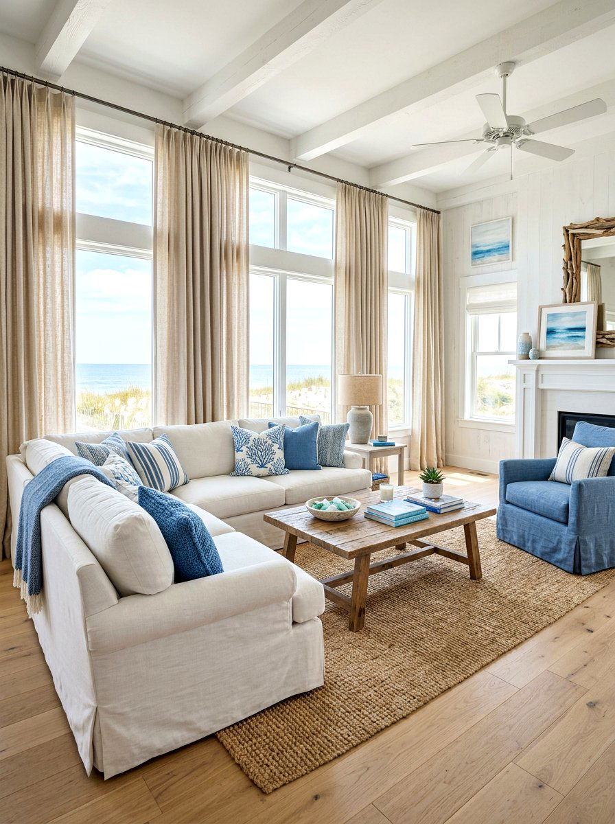 Linen Curtains - 30 nontoxic home decor ideas