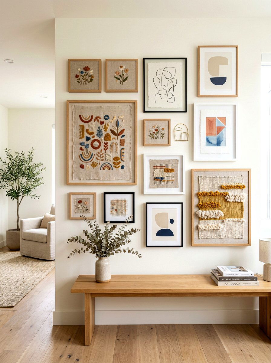 Linen Framed Art - 30 linen decor ideas
