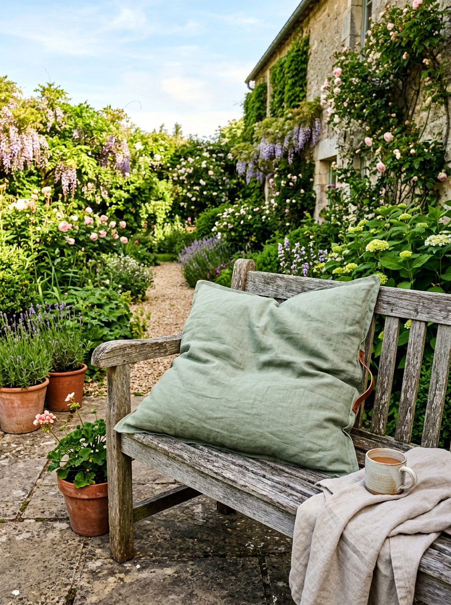 Linen Outdoor Floor Pillow - 30 outdoor floor pillow ideas aesthetic