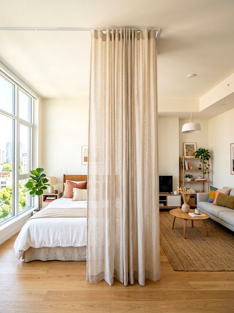 Linen Room Divider - 30 linen decor ideas