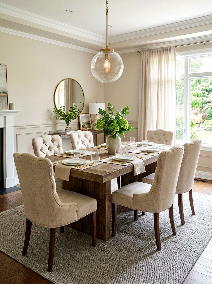 Linen Scalloped Dining Chair - 30 scalloped dining chairs ideas
